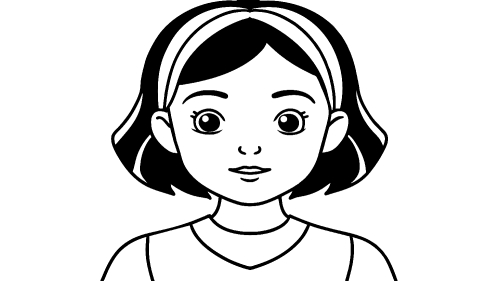 Kid girl cartoon Coloring pages for kids