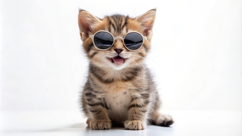 Kitten Smiling sunglasses 14mar24 (3)