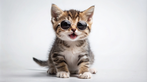 Kitten Smiling sunglasses 14mar24 (8)