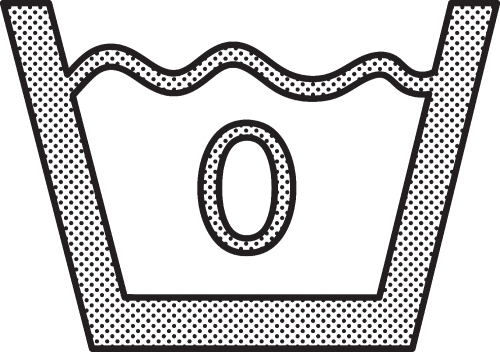 Laundry icon sign symbol design