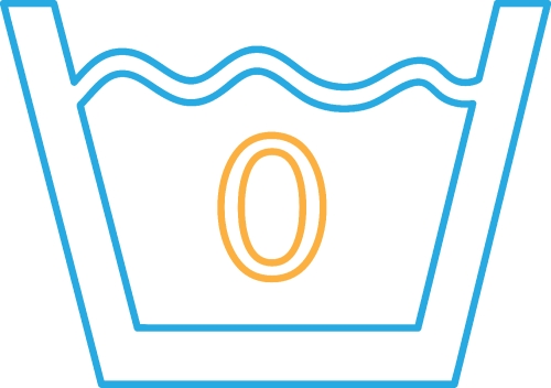 Laundry icon sign symbol design