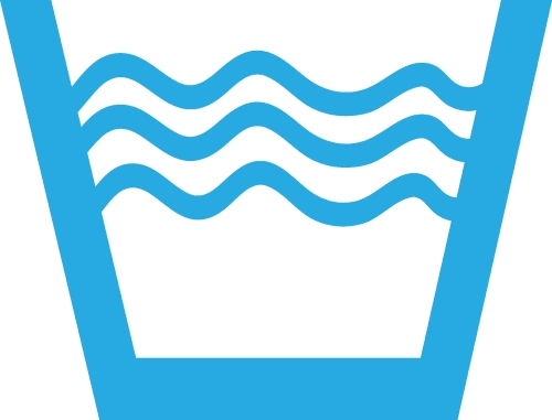 Laundry icon sign symbol design