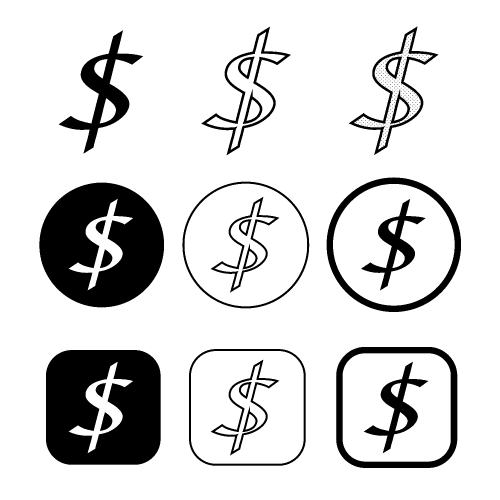 Licence and copyright commercial use icon symbol sign