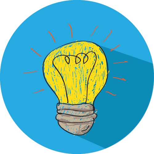 Light bulb icon sign symbol design