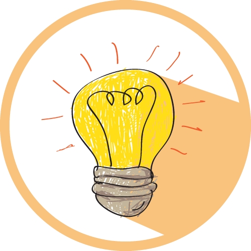 Light bulb icon sign symbol design