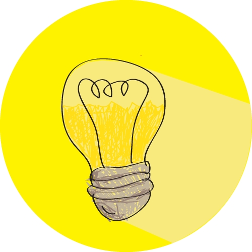 Light bulb icon sign symbol design