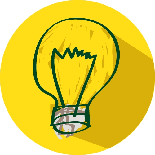 Light bulb icon sign symbol design