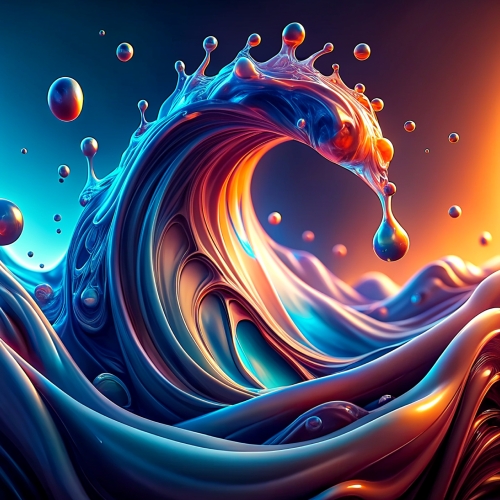 Liquid fluid background abstract wallpaper design