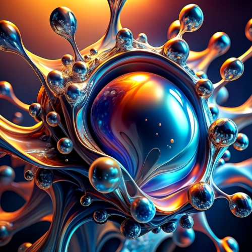 Liquid fluid background abstract wallpaper design