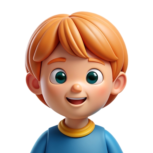 Little boy faces children avatar people icon character cartoon