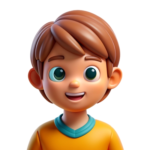 Little boy faces children avatar people icon character cartoon