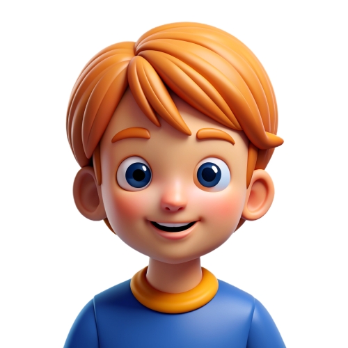 Little boy faces children avatar people icon character cartoon