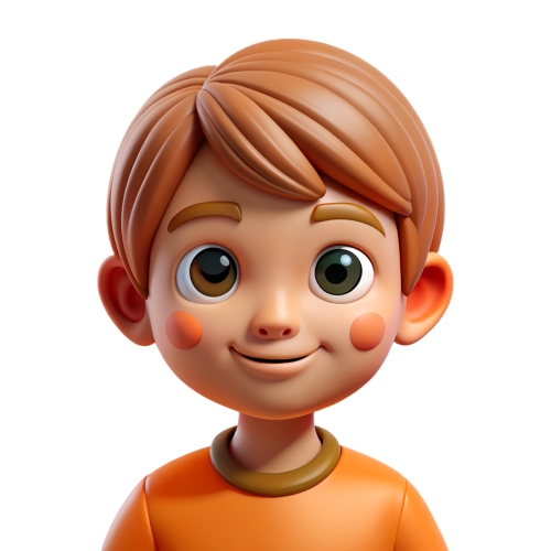 Little boy faces children avatar people icon character cartoon