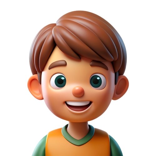 Little boy faces children avatar people icon character cartoon