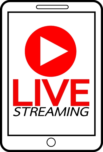 Live Streaming online sign