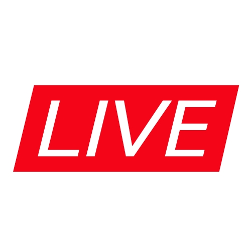 Live Streaming online sign vector design