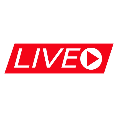 Live Streaming online sign vector design