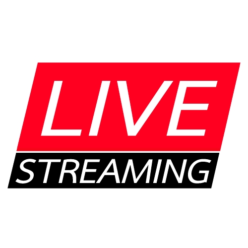 Live Streaming online sign vector design