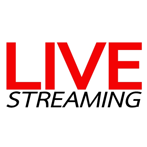 Live Streaming online sign vector design