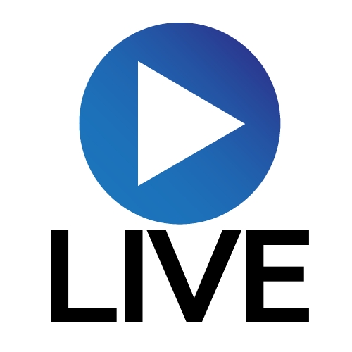 Live Streaming online sign vector design