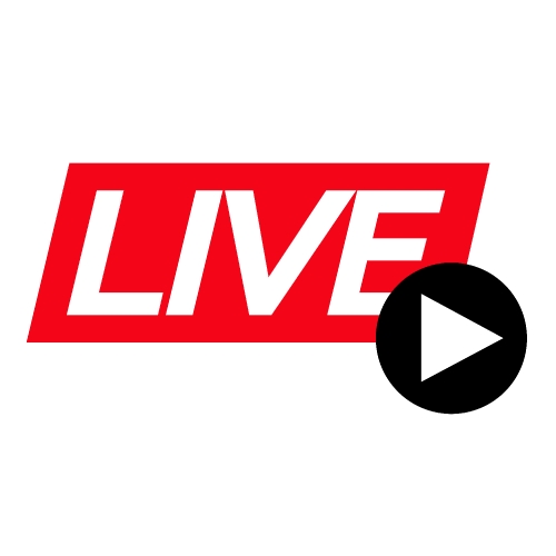 Live Streaming online sign vector design