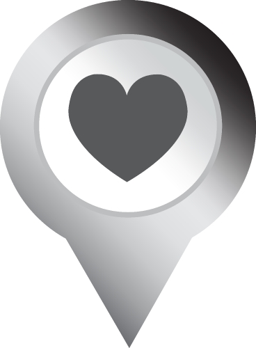 Location pin icon sign symbol design