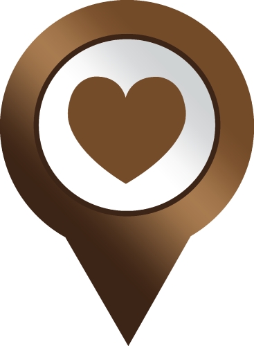 Location pin icon sign symbol design