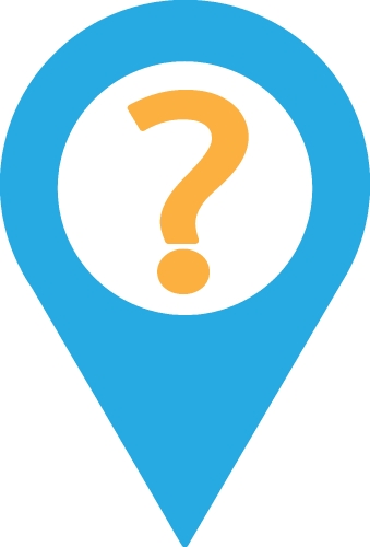 Location pin icon sign symbol design