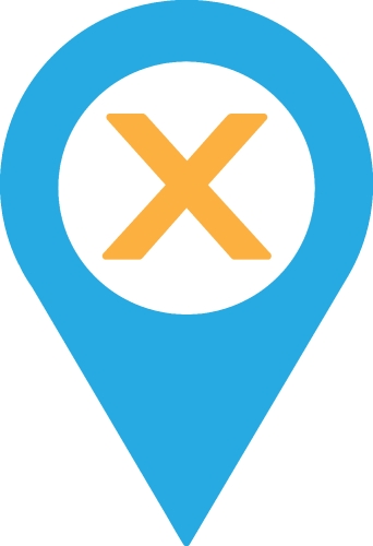 Location pin icon sign symbol design