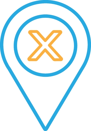Location pin icon sign symbol design