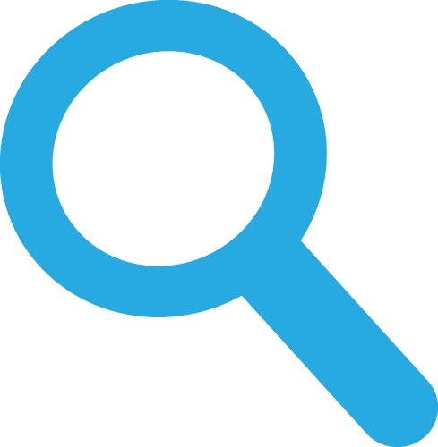 Magnifying glass sign  search icon