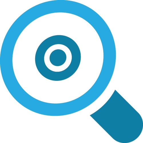 Magnifying glass sign  search icon