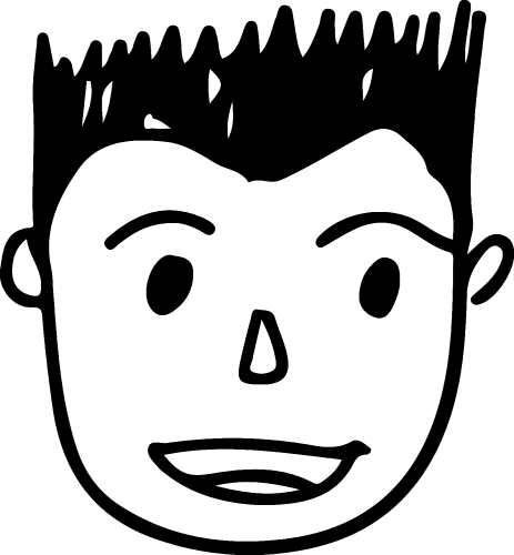 Man face cartoon icon