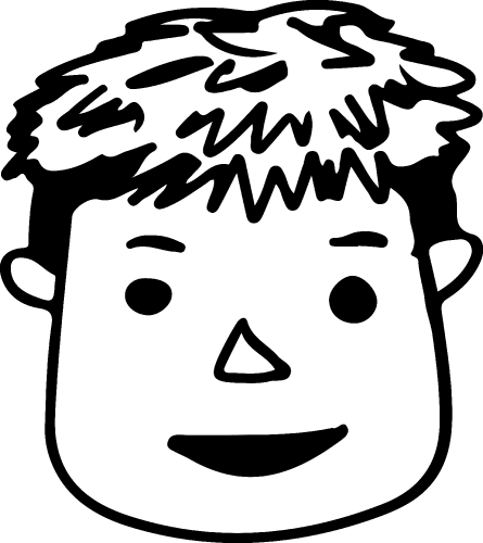 Man face cartoon icon