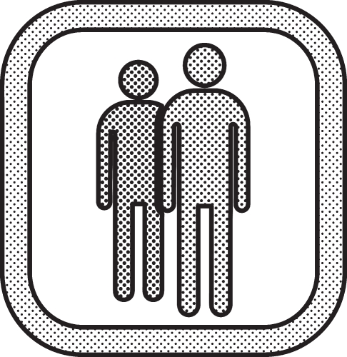 Man icon people sign symbol design