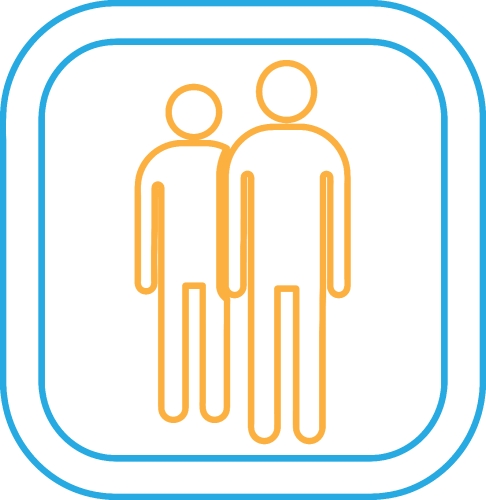 Man icon people sign symbol design
