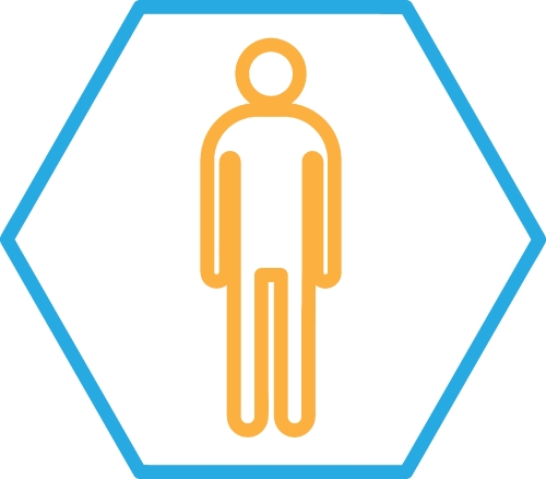 Man icon people sign symbol design