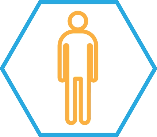 Man icon people sign symbol design