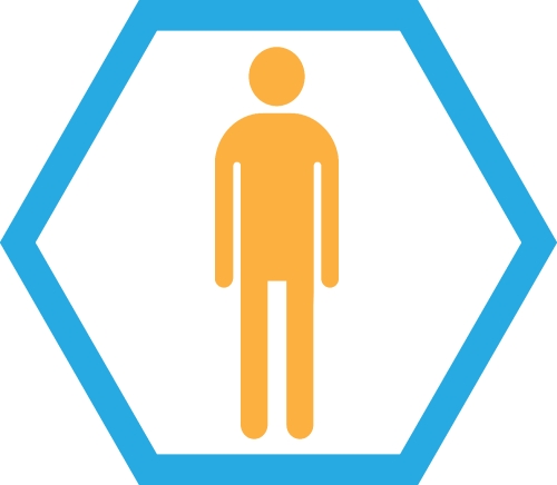 Man icon people sign symbol design