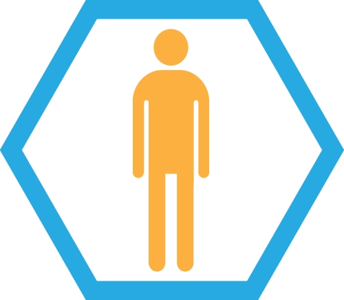 Man icon people sign symbol design