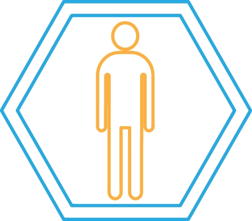 Man icon people sign symbol design