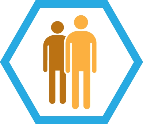 Man icon people sign symbol design