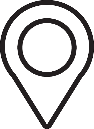 Map pointer pin icon