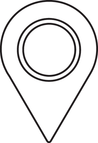 Map pointer pin icon