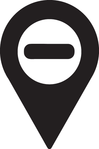 Map pointer pin icon