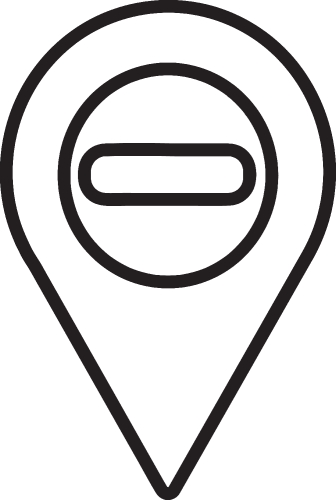 Map pointer pin icon