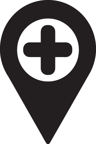 Map pointer pin icon