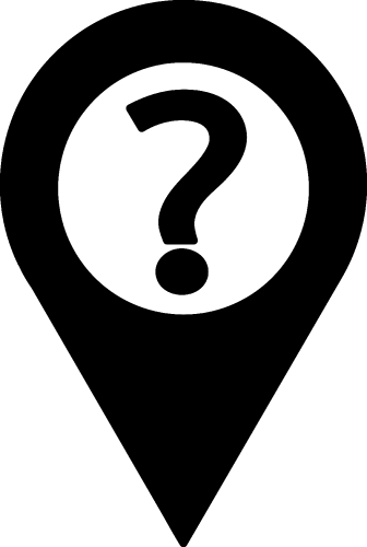 Map pointer pin icon