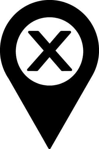 Map pointer pin icon