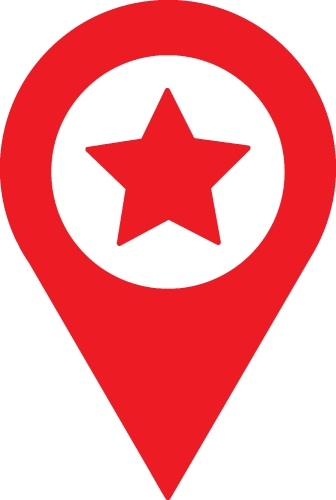 Map pointer pin icon sign design